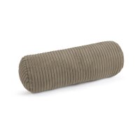 Nackenrolle 15x40cm Grau Taupe - zylindrisches Cordkissen...
