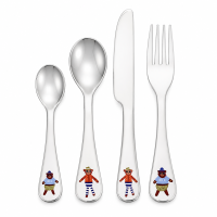 Kinder Essbesteck Edelstahl 17x23cm Bunt Mehrfarbig...