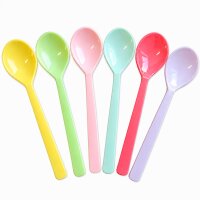 Kinder Teelöffel 14,5cm Bunt - 6er Set aus Melamin...