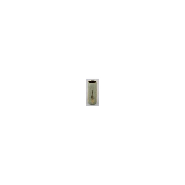 Keramikvase 12x12x29cm Grün Salbei - Vase Gold für Winterdeko