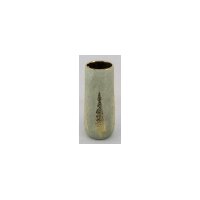 Keramikvase 12x12x29cm Grün Salbei - Vase Gold...
