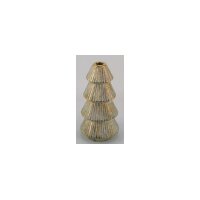 Keramiktannenbaum 13x13x25cm Grün Salbei Gold...