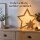 Beleuchteter Holzstern 31x6,5x49cm Natur Holz Fensterdeko Weihnachten
