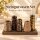 Vasen Arrangement 18,5x7x9cm Braun Gold Steingut auf Platte Sideboard