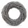 Silberner Dekokranz 33x33x9cm Silber Zweigkranz für Tür und Tisch