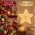 Stoffstern LED 38x5x36cm Gold - beleuchteter Stern hängend Advent