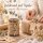 Juteband auf Spule mit Schere D5xH8cm Natur Beige - Jute Deko