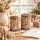 Juteband auf Spule mit Schere D5xH8cm Natur Beige - Jute Deko