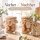 Juteband auf Spule mit Schere D5xH8cm Natur Beige - Jute Deko