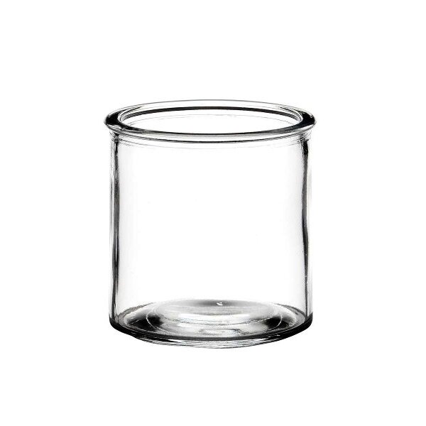 Glasgefäß rund 10x10cm Transparent klar Glas für Tischdeko