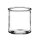 Glasgefäß rund 10x10cm Transparent klar Glas für Tischdeko