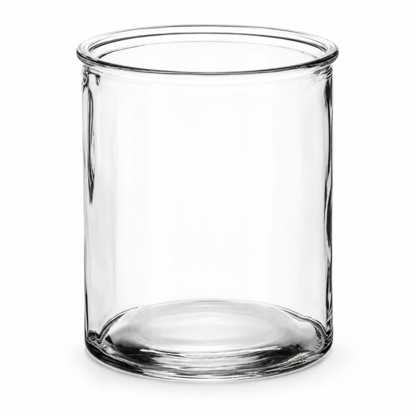 Glaskübel rund 12,5x15cm Transparent klar Glasvase Dekoglas