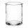 Glaskübel rund 12,5x15cm Transparent klar Glasvase Dekoglas