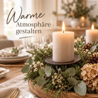 Kerzenhalter zum Einstecken D9xH6cm Braun dunkelbraun Eisen rund
