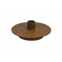 Kerzenhalter Eisen 13cm Braun dunkelbraun rund beidseitig...