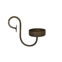 Einhängeteelichthalter 10x4,5xH8cm Braun dunkelbraun...