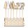 Hirsch + Baum am Stab sortiert, Eisen, 5 x 0,2 x H 7,5 cm / 5 x 0,5 x H 8 cm + 20 cm Stab
