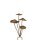 Pilz Gartenstecker rost 22x20xH29cm Braun Eisen Pilzgruppe zum Stecken