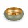 Tafelkerzenhalter grün gold D11xH4cm - salbeigrüner Kerzenhalter Eisen