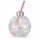 Partybecher mit Strohhalm 400ml Transparent Rot - Glasbecher Advent