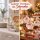 Partybecher mit Strohhalm 400ml Transparent Rot - Glasbecher Advent