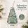 Trinkbecher Weihnachtsbaum 290ml Grün Glasbecher mit Deckel