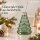 Trinkbecher Weihnachtsbaum 290ml Grün Glasbecher mit Deckel