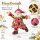 Weihnachtsanhänger Weihnachtsmann 8cm Braun Pink Kunstharz matt