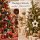 Dekoanhänger Stern 22cm Natur Beige Weiß flauschige Hängedeko Weihnachten