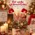Topfstecker Weihnachten 54cm Rot Weiß - Deko Pflanzenstecker Socky