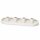 Stabkerzenhalter oval 34cm Weiß - offwhite Eisen für 4 Stabkerzen