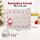 Filz Umschlag Weihnachten 19x13cm Grau Hellgrau - Polyester Tasche