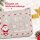 Filz Umschlag Weihnachten 19x13cm Grau Hellgrau - Polyester Tasche