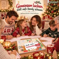 Stadt Land Fluss Weihnachten Block 30x21cm Creme - Papier Schreibspiel