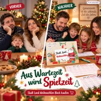Stadt Land Fluss Weihnachten Block 30x21cm Creme - Papier Schreibspiel