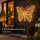 LED Deko Schmetterling 98x77cm Gold warmweiß Metall außen innen