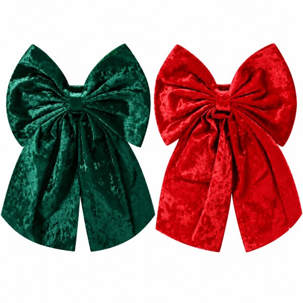 Deko-Stoff Samt, 2 Farben sortiert, Polyester-Samt, L 36 x B 45 x H 6 cm
