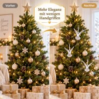 Baumschmuck Vogel 9cm Transparent Polystyrol Kolibri zum Anhängen 3er