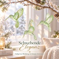 Kolibri Weihnachtsanhänger 9cm Grün hellgrün Polystyrol zum Aufhängen