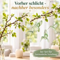 Kolibri Weihnachtsanhänger 9cm Grün hellgrün Polystyrol zum Aufhängen