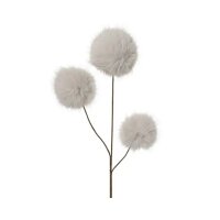 Deko Ast 12x70cm Creme Elfenbein Kunstfell moderner...