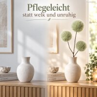 Deko Spray Zweig 12x70cm Grün salbeigrün - Kunstfell Vasendeko