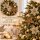 Weihnachtsstern auf Clip D20xH6cm Braun Beige Samt Weihnachtsdeko