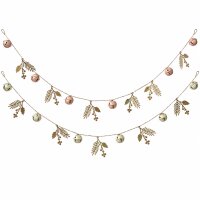 Deko-Girlande, 2 Farben sortiert, Eisen, L 120 x B 7 x H...