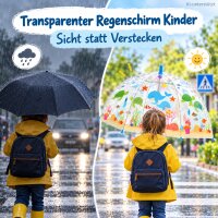 Transparenter Kinderschirm 70,5x69,2cm Transparent Blau POE Unterwasser