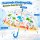 Transparenter Kinderschirm 70,5x69,2cm Transparent Blau POE Unterwasser