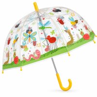 Kinderschirm mit Automatik 70,5x69,2cm Transparent Gelb - Kuppelschirm