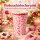 Melamin Trinkbecher 400ml Rosa Candy Cane pink großer Becher Weihnachten