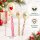Weihnachts Dessertlöffel 14,5cm Bunt Creme Melamin Teelöffel 3er Set