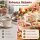 Weihnachts Dessertlöffel 14,5cm Bunt Creme Melamin Teelöffel 3er Set